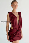 twist-plunging-bodycon-mini-dress