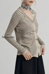 french-stripe-knit-cardigan