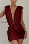 twist-plunging-bodycon-mini-dress