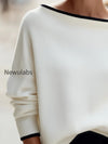 contrast-trim-boat-neck-dolman-sleeve-oversized-knit-sweater