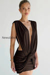 twist-plunging-bodycon-mini-dress