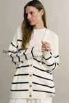 cotton-stripe-v-neck-cardigan